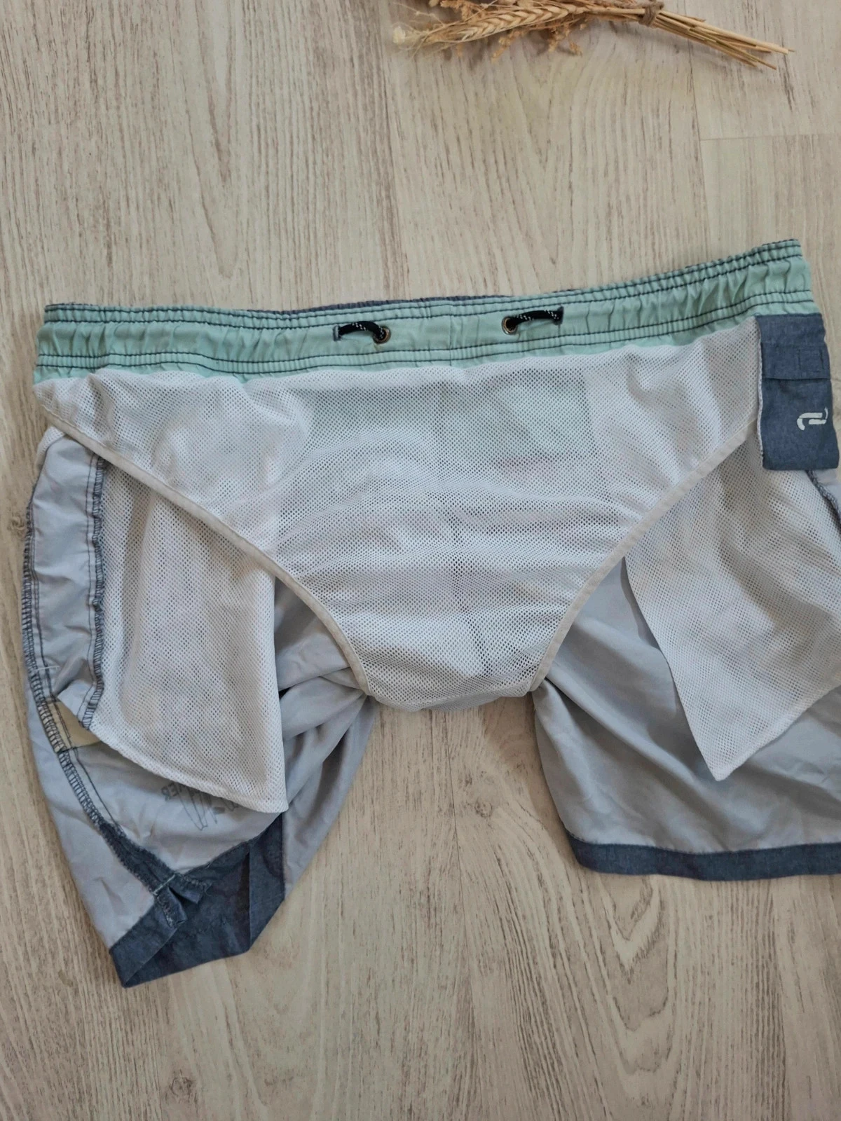 Short de baño para hombre azul/blanco/turquesa Jules – Talla L – photo 9